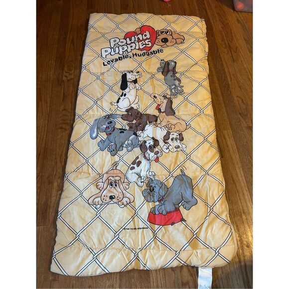 Pound puppies sleeping bag rn#30513 USA 1985 - Picture 1 of 3